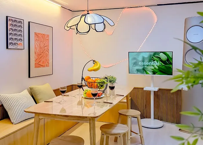 アパート 강동역 도보8분 길동역 도보8분 공항버스 8인 2br 5beds Soom